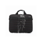 Mallette pour ordinateur portable CoolBox jusqu'à 14" - Compartiment principal rembourré - Tissu imperméable - Couleur Noir