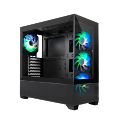 Boîtier tour ATX, Micro ATX, Mini-ITX Coolbox GA250 Vision - Verre trempé avant et latéral - Taille du disque dur 2,5", 3,5" - U