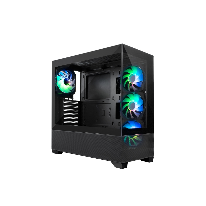 Boîtier tour ATX, Micro ATX, Mini-ITX Coolbox GA250 Vision - Verre trempé avant et latéral - Taille du disque dur 2,5", 3,5" - U