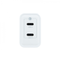 Coolbox Chargeur Mural GaN 35W USB-C/USB-C Charge Rapide - Compact - Technologie GaN - Double Port USB-C - Couleur Blanc