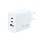 Coolbox GaN Wall Charger 65W USB-C/USB-C/USB-A Charge rapide - Technologie GaN - Compatible avec plusieurs appareils - Design co
