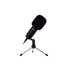 Microphone cardioïde USB Coolbox Coolcaster avec bras extensible pour le streaming - Bonnette anti-vent et filtre anti-pop - Tré