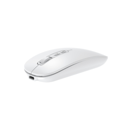 Souris sans fil Coolbox W02 - Bluetooth et RF 2,4 GHz - Ultra légère - Bouton d'accès copilote - Rechargeable par USB-C - DPI ré