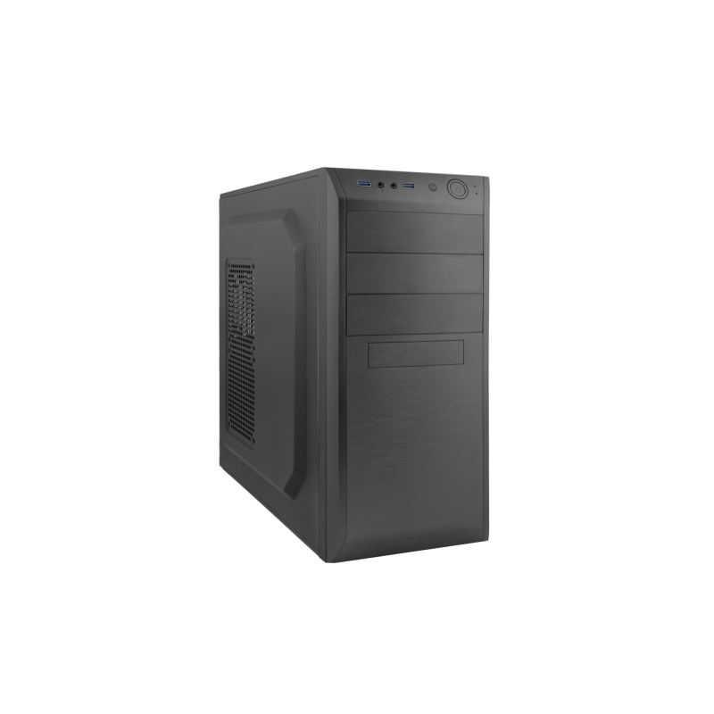 Coolbox F750 Boîtier ATX avec alimentation - Convient pour 5,25", 3,5", 2,5" - USB-A 3.0, HD Audio - Kensington Lock - Couleur n