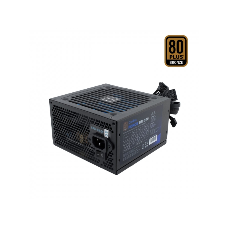 Alimentation Coolbox Force-BR 500 W - Certification 80+ Bronze - Efficacité énergétique - Conception compacte - Fiabilité éprouv