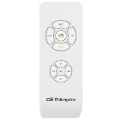 Orbegozo CP 102132 Ventilateur de plafond - Moteur AC puissant - Éclairage LED - Minuterie programmable - Télécommande - Design