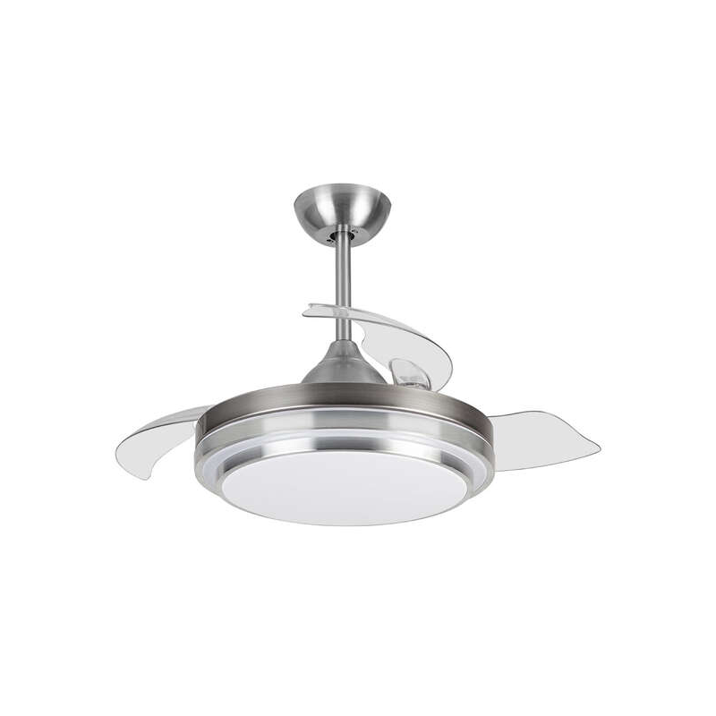 Orbegozo CP 110105 Ventilateur de plafond Elegance - Moteur DC puissant - Pales rétractables - Lumière LED à intensité variable