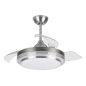 Orbegozo CP 110105 Ventilateur de plafond Elegance - Moteur DC puissant - Pales rétractables - Lumière LED à intensité variable