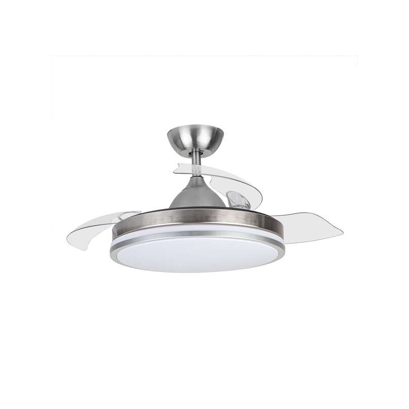 Orbegozo CP 121105 Ventilateur de plafond Elegance - Moteur DC puissant - Pales rétractables - Lumière LED à intensité variable