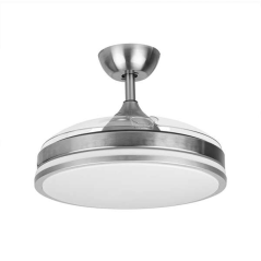 Orbegozo CP 121105 Ventilateur de plafond Elegance - Moteur DC puissant - Pales rétractables - Lumière LED à intensité variable