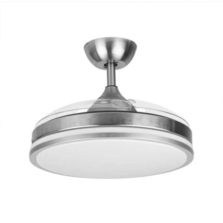 Orbegozo CP 121105 Ventilateur de plafond Elegance - Moteur DC puissant - Pales rétractables - Lumière LED à intensité variable