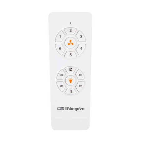 Orbegozo CP 131132 Ventilateur de Plafond avec Lumière LED et Système Réversible - Moteur DC Puissant - 6 Vitesses - Télécommand
