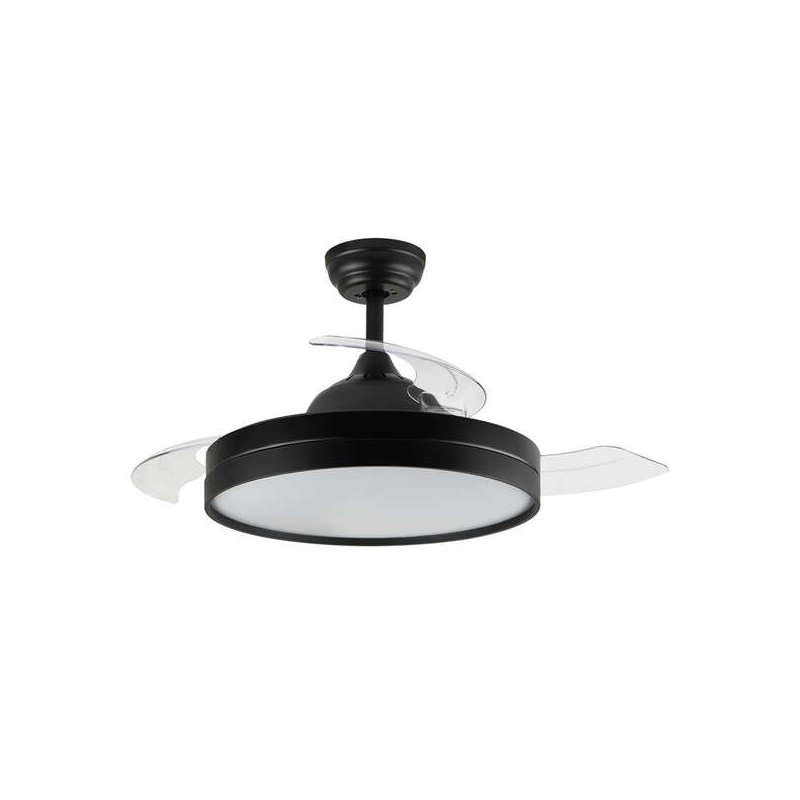 Orbegozo CP 137105 Ventilateur de Plafond Elegance Efficace et Silencieux - Pales Rétractables - Moteur DC - Lumière LED - Téléc
