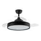 Orbegozo CP 137105 Ventilateur de Plafond Elegance Efficace et Silencieux - Pales Rétractables - Moteur DC - Lumière LED - Téléc