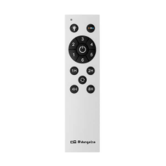 Orbegozo CP 137105 Ventilateur de Plafond Elegance Efficace et Silencieux - Pales Rétractables - Moteur DC - Lumière LED - Téléc