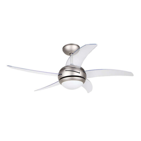 Ventilateur de Plafond Orbegozo CP 54132 - Silencieux et Efficace - 5 Pales Transparentes - 3 Vitesses - Télécommande - Système