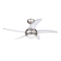 Ventilateur de Plafond Orbegozo CP 54132 - Silencieux et Efficace - 5 Pales Transparentes - 3 Vitesses - Télécommande - Système