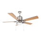Ventilateur de plafond Orbegozo Eco Breeze - Silencieux et puissant - 5 pales réversibles - 3 vitesses - Plafond inclus - Acier