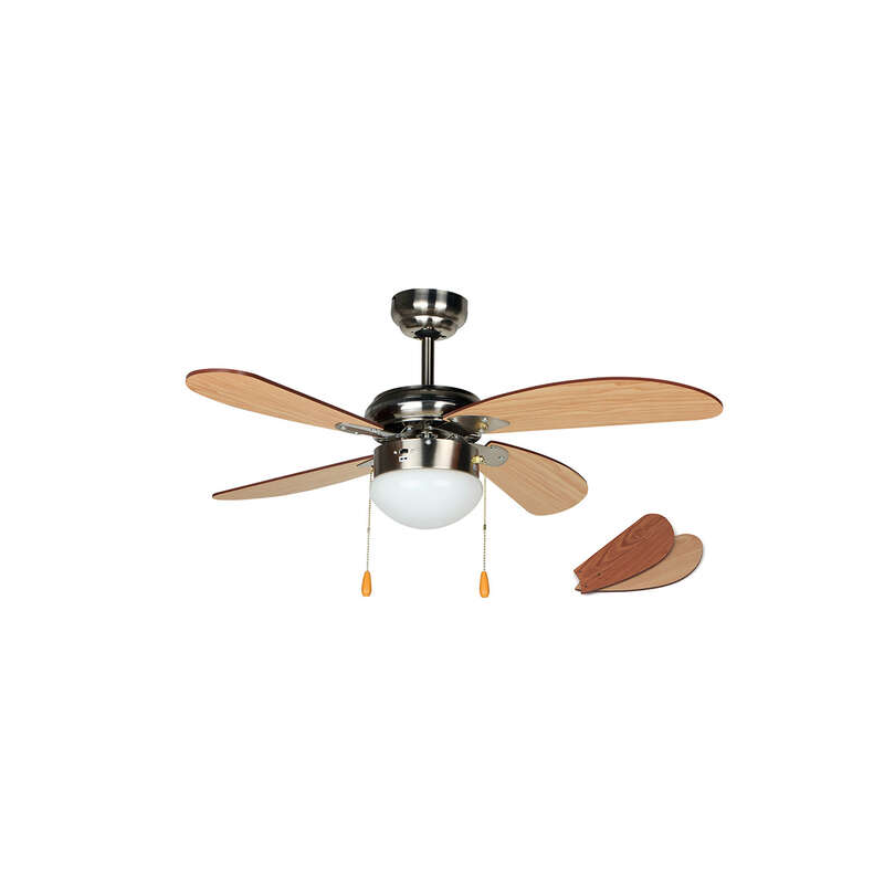 Ventilateur de plafond Orbegozo CP 70095 - Air renouvelé et propre - Éclairage intégré - 3 niveaux de puissance - Polyvalent et