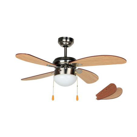Ventilateur de plafond Orbegozo CP 70095 - Air renouvelé et propre - Éclairage intégré - 3 niveaux de puissance - Polyvalent et