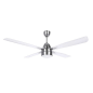 Orbegozo CP 71132 Ventilateur de Plafond Inox - Puissant et Décoratif - Système de Ventilation Réversible - 3 Vitesses - Télécom