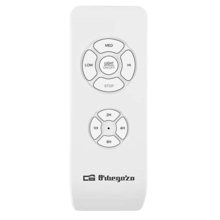 Orbegozo CP 72120 Ventilateur de Plafond en Acier Inoxydable - Pales Argentées - Système de Ventilation Réversible - Télécommand