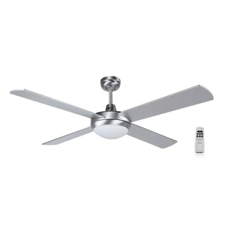 Orbegozo CP 77132 Silver Ventilateur de Plafond - Silencieux et Efficace - Télécommande - Économies d'énergie - Élégance et Conf