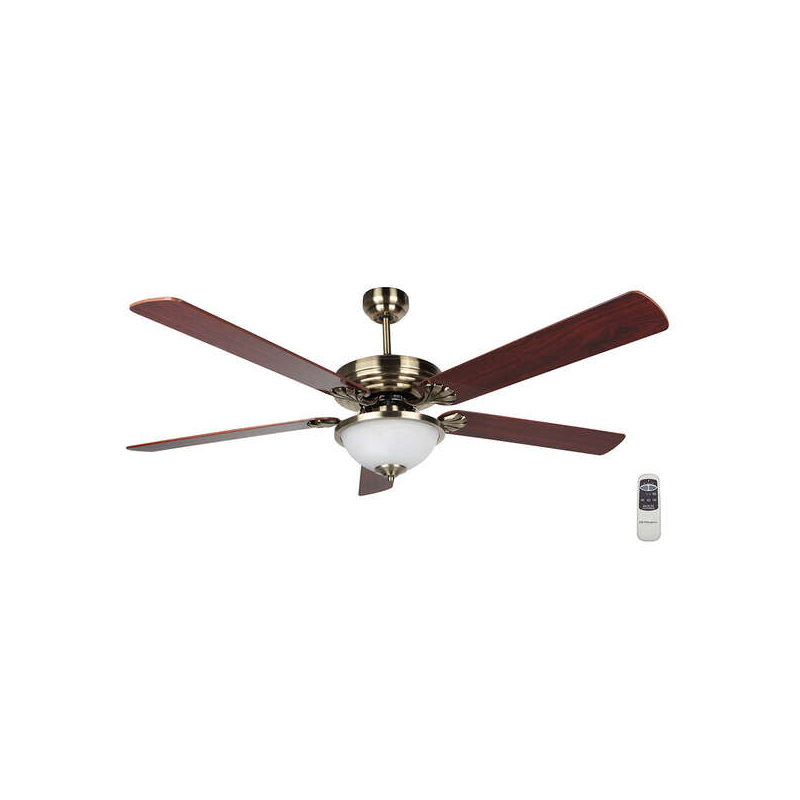 Orbegozo CP 80142 Ventilateur de Plafond Elegance - Silencieux et Puissant - 5 Pales Réversibles - Télécommande - Système de Ven