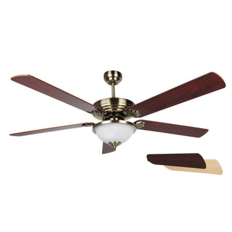 Orbegozo CP 80142 Ventilateur de Plafond Elegance - Silencieux et Puissant - 5 Pales Réversibles - Télécommande - Système de Ven