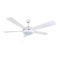 Orbegozo CP 82132 Ventilateur de Plafond Écologique - 5 Pales Réversibles - Ventilateur de Plafond avec 2 Ampoules - Système de