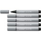 Lot de 5 Marqueurs Stabilo Pen 68 MAX Gris