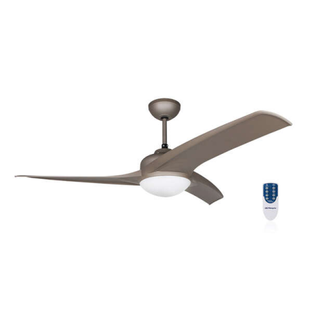 Orbegozo CP 89132 Ventilateur de Plafond avec Lumière - Télécommande - Système de Ventilation Réversible - Économie d'Énergie -