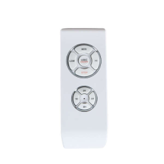 Télécommande blanche boutons circulaires ventilateur