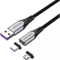 Câble USB 2.0 Vention - Longueur : 50 cm - Connecteurs interchangeables USB-A, USB-C et micro-USB - Vitesse jusqu'à 480 Mbps - G
