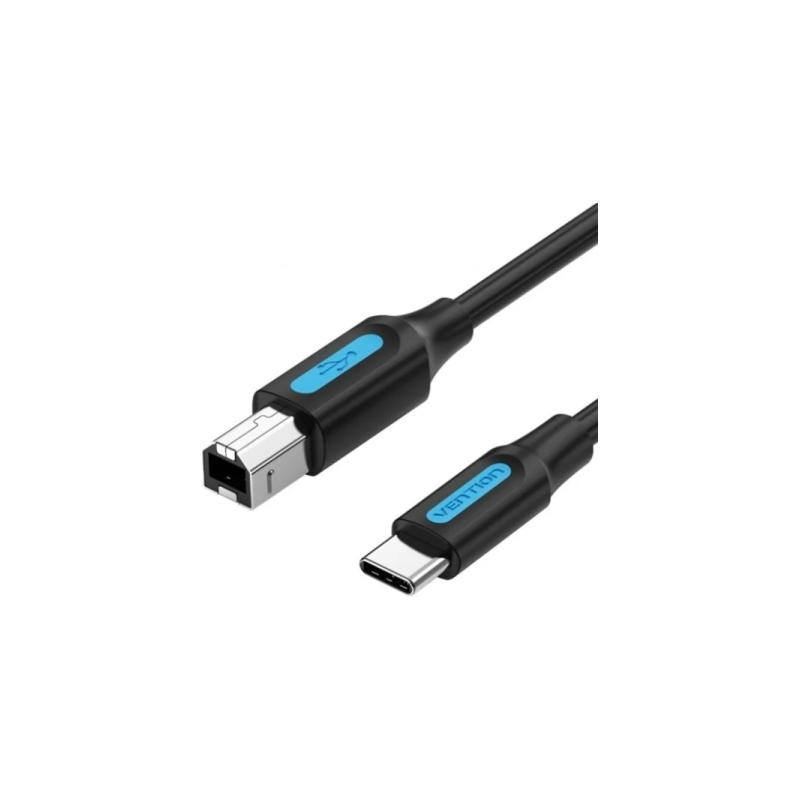Câble d'imprimante Vention - Longueur : 3 m - USB-C - USB-B - Vitesse de transfert jusqu'à 480 Mbps - PVC - Finition nickelée -