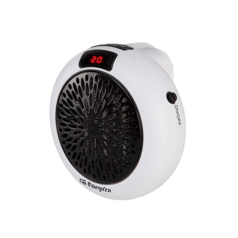 Orbegozo CR 4000 Mini Chauffage Plug-in Céramique - Puissant et Programmable - Idéal pour les Petits Espaces - Affichage LED et