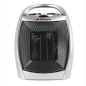Orbegozo CR 5016 Chauffage céramique argenté - Thermostat réglable - 2 niveaux de puissance - Protection contre la surchauffe -