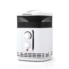 Chauffage Orbegozo CR 6025 Enviroheat - Chauffage 360° - Puissance 1500W - Design Moderne - Thermostat Réglable - Mode Ventilate