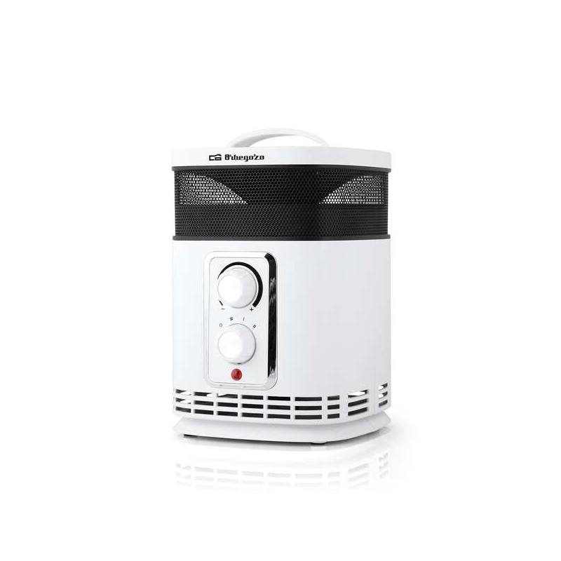 Chauffage Orbegozo CR 6025 Enviroheat - Chauffage 360° - Puissance 1500W - Design Moderne - Thermostat Réglable - Mode Ventilate