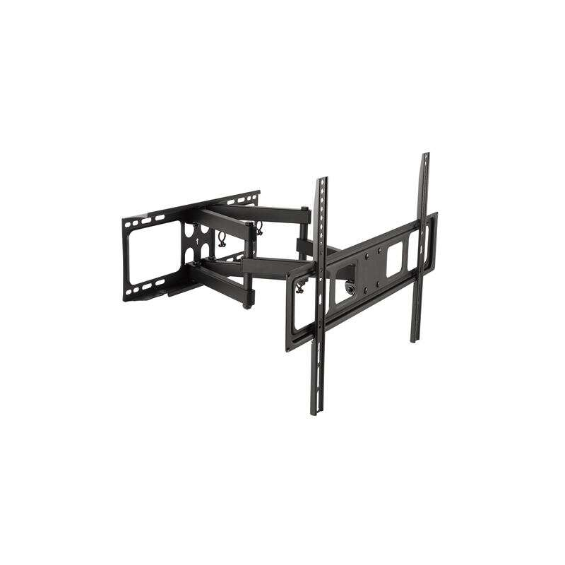 Cromad Support Mural avec Double Bras Articulé pour TV 32"-70" - Compatible TV Incurvée - Pivotant, Inclinable et Extensible - P