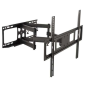 Cromad Support Mural avec Double Bras Articulé pour TV 32"-70" - Compatible TV Incurvée - Pivotant, Inclinable et Extensible - P