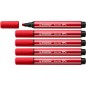 Lot de 5 Marqueurs Stabilo Pen 68 MAX Rouge carmin