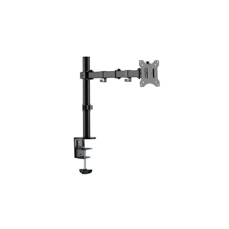 Support de table Cromad avec bras articulé pour écran 13"-32" - Pivotant, inclinable et extensible - Gestion des câbles - Poids