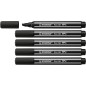 Lot de 5 Marqueurs Stabilo Pen 68 MAX Noir