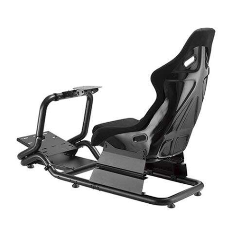 Siège de simulateur de course Cromad Pro R3 - Support pour pédales et volant - Entièrement réglable - Robuste - Max. 130kg