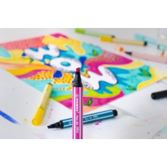 ✅ Lot de 5 Marqueurs Stabilo Pen 68 MAX Noir couleur Noir en stock