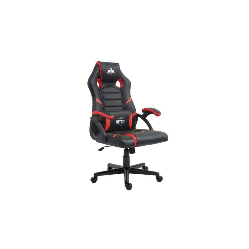 Chaise Gaming Cromad - Matériaux Premium - Base en Nylon - Piston Classe 2 - Hauteur Ajustable - Coussin Lombaire Inclus