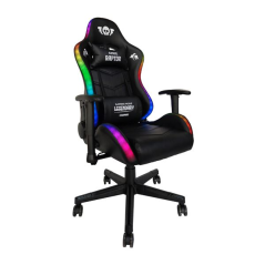 Chaise de jeu Cromad Raptor Legendary Series - Hauteur réglable avec piston à gaz de classe 2 - Inclinable jusqu'à 180° - Coussi