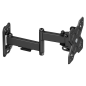Support mural Cromad avec bras articulé pour TV 13"-32" - Pivotant, inclinable et double extension - Poids max 20 kg - VESA 100x