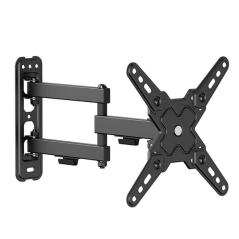 Support mural pour téléviseur Cromad avec bras articulé pour téléviseur de 13 à 43 pouces - Pivotant, inclinable et double exten